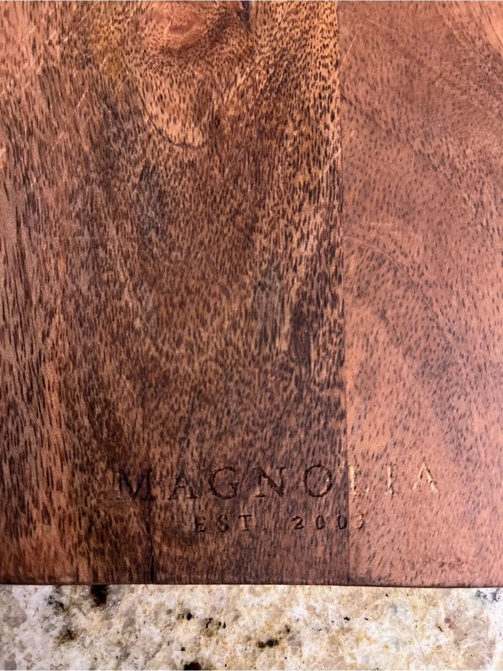 Magnolia Small Wooden Serving Paddle in Rich Brown cheese/cutting board
